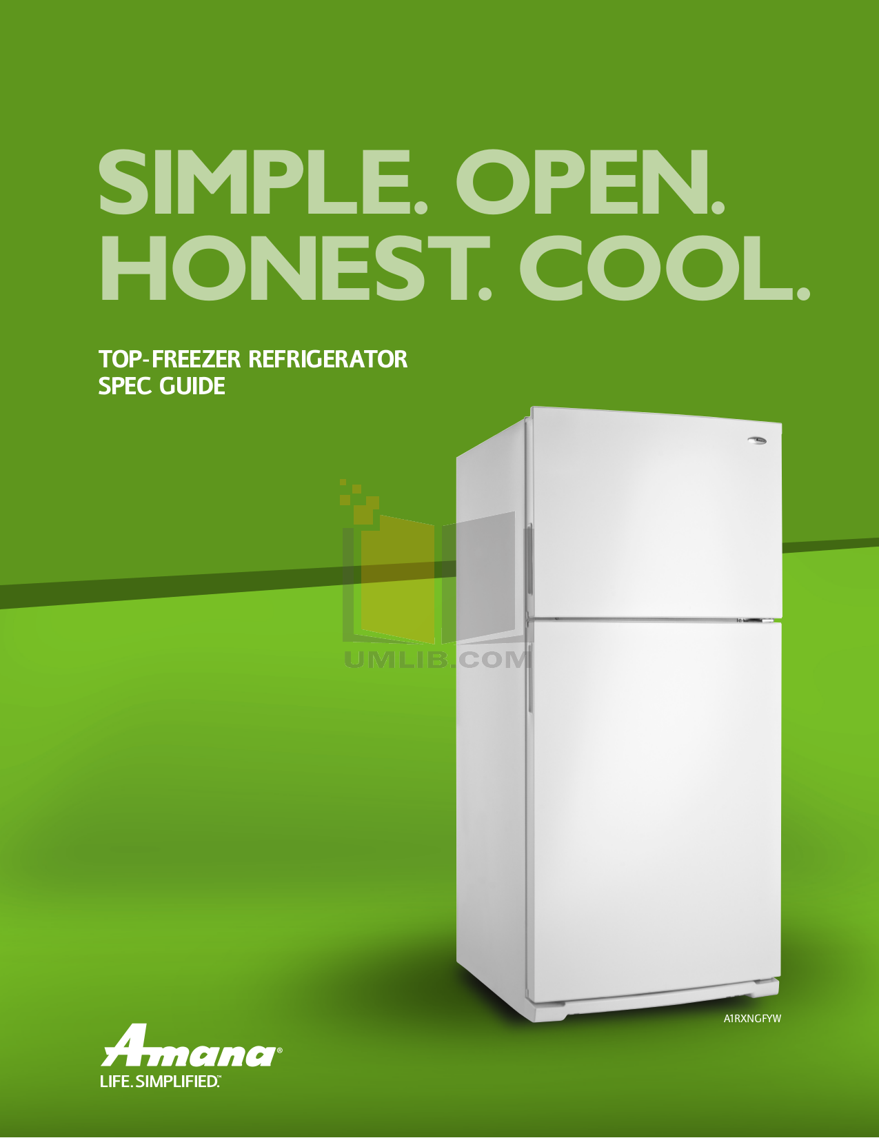 PDF manual for Amana Refrigerator A9RXNGFYS